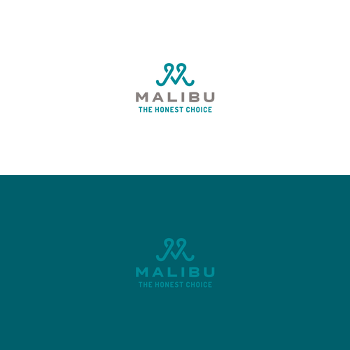 Letter logo with the title 'Logo for Malibu Organic Cannabis Vape Company. '