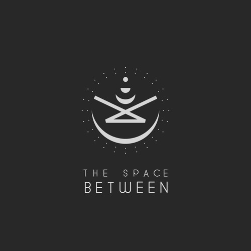 Tribal logo with the title 'Logo for record Label. 'The Space Between''