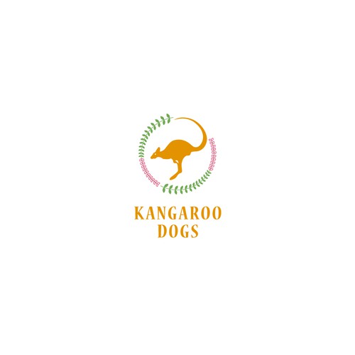 Kangaroo logo with the title 'Logo for dog supplement brand'