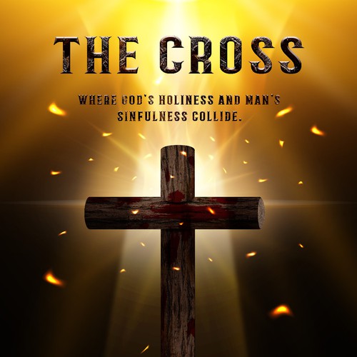 Light artwork with the title 'Illustration for a Christian poster design'