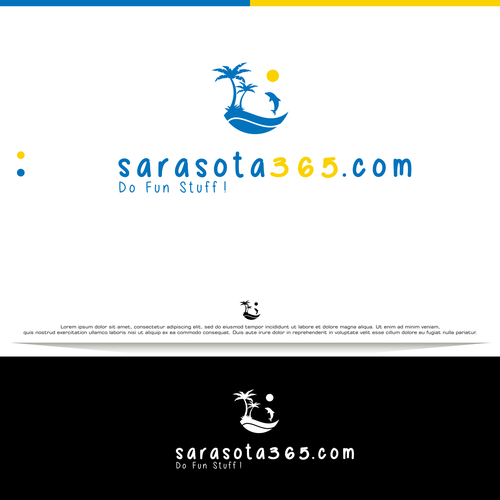 Island logo with the title 'Sarasota365 Design Concept'
