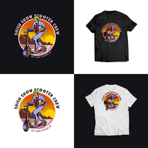 Old school t-shirt with the title 'T-shirt design contest winner'