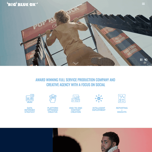 HTML website with the title 'Bold custom Squarespace website'