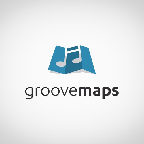Map logo with the title 'Logo for a Music Startup!'