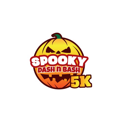 Spooky logo with the title 'Spooky Dash n Bash 5k'