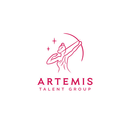 Stylized logo with the title 'Greek Goddess inspired logo'
