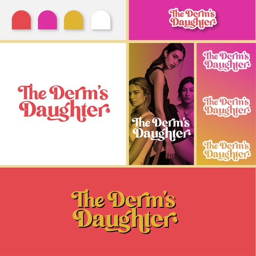 Dermatology logo with the title 'The Derm's Daughter'