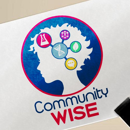 Study logo with the title ' Logo for women & girls in science'