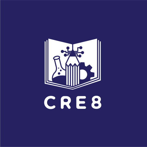 STEM design with the title 'Playful Logo for Education School'