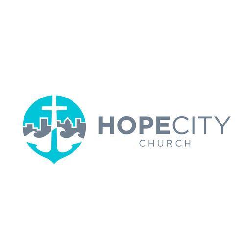 USA brand with the title 'Logo that uniquely represents the various characters of a church institutions that located in a coastal areas.'