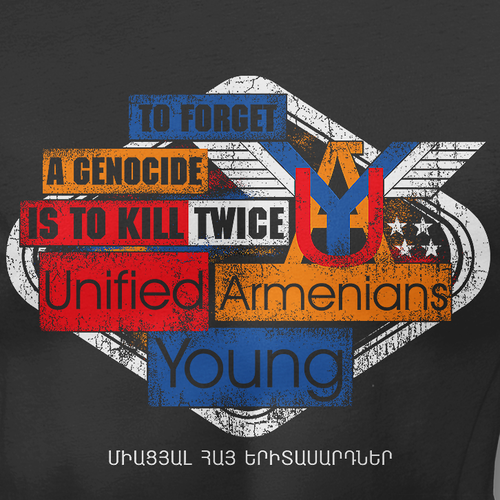 American flag t-shirt with the title 'Armenians'