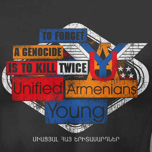 Rustic t-shirt with the title 'Armenians'