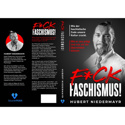 Book cover with the title 'Provocative non-fiction Book Cover Design'