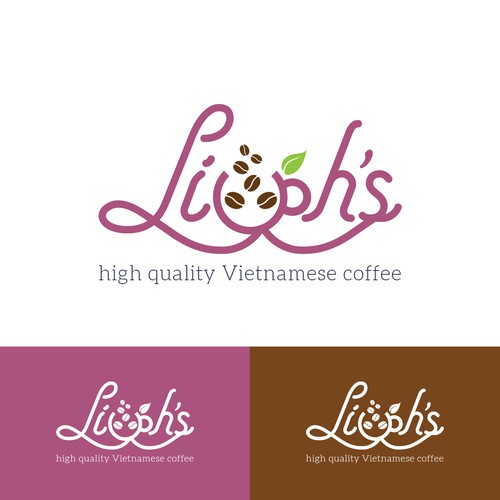 Friendship design with the title 'Cheerfull logo for Liah's Coffee'