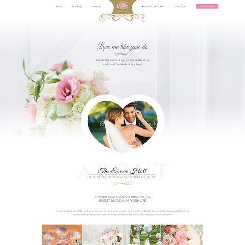 Marriage design with the title 'Design for a Wedding Venue'