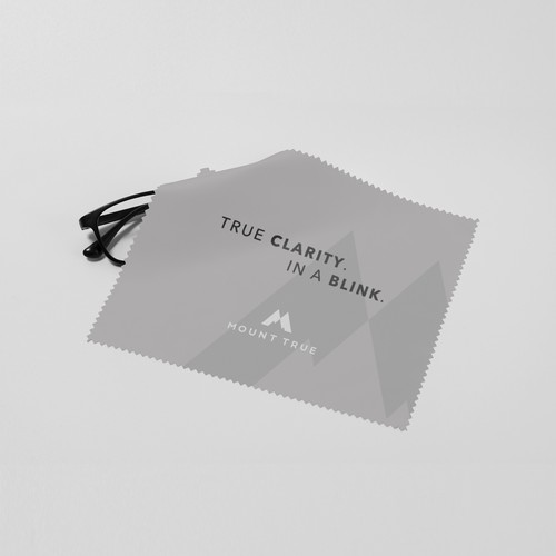 Eyewear design with the title 'Lens Cleaning Cloth'