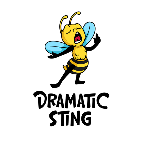 Acting design with the title 'Dramatic Sting'