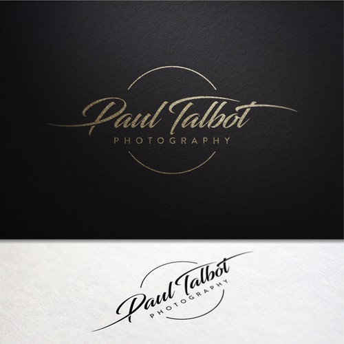 Name design with the title 'Wordmark Logo Concept for Wedding Photographer'