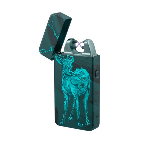 Designer artwork with the title 'Deer Plasma Lighter'