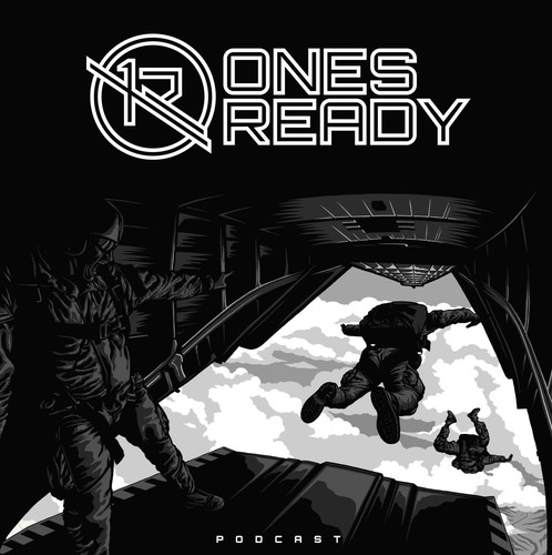 Podcast design with the title 'Social Media for Military Podcast'