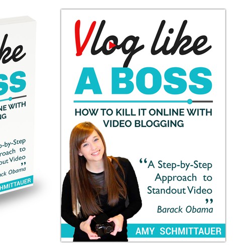 Blogger design with the title 'Eye-catching front cover design'