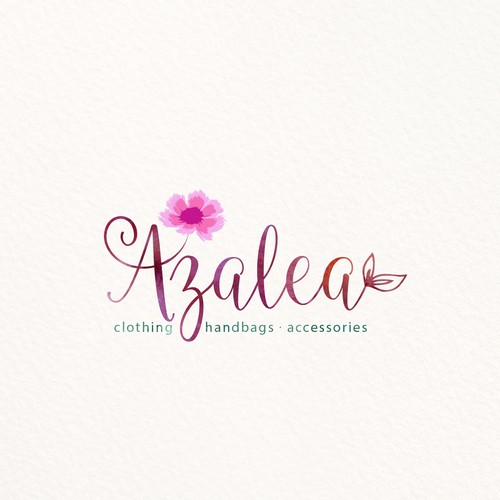 Accessories logo with the title 'Azalea logo'