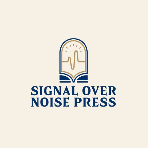 Illustrator design with the title 'Signal Over Noise Press'