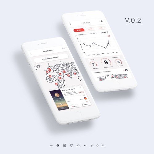 Prayer design with the title 'Praying Clean App '