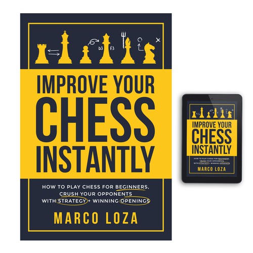 Chess design with the title 'Improve Your Chess Instantly'