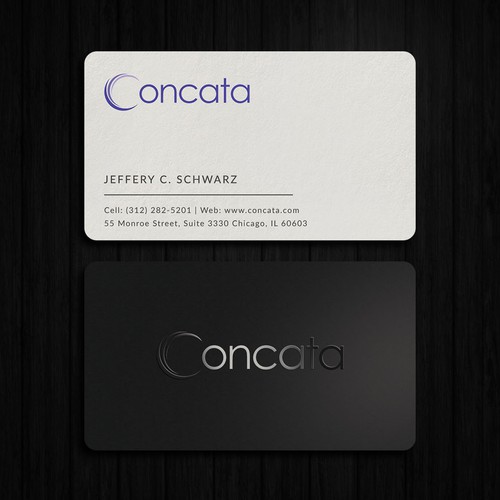 Spot UV design with the title 'Clean Business Card'