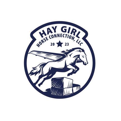 Flying logo with the title 'Hay Girl'