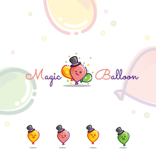 Cute brand with the title 'Cute balloon for Magic Balloon'