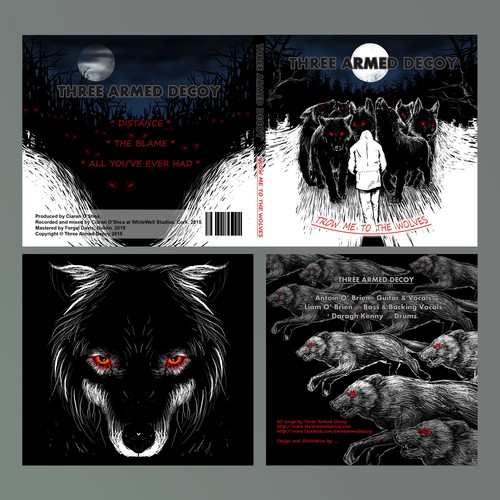 Dark artwork with the title 'alternative metal band'