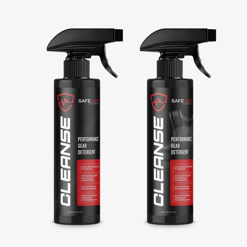 Cleaner design with the title 'Cleaner Pump Spray Bottle'