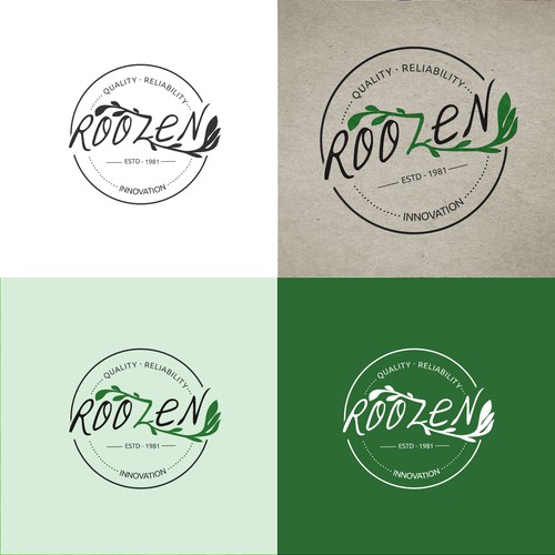 Floral brand with the title 'Roozen'