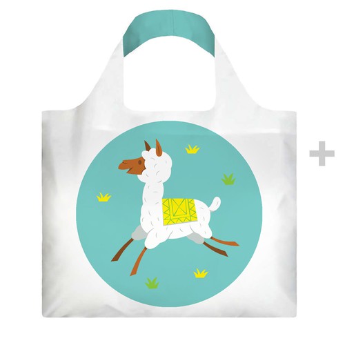 Bag illustration with the title 'One new design for our eco bag'