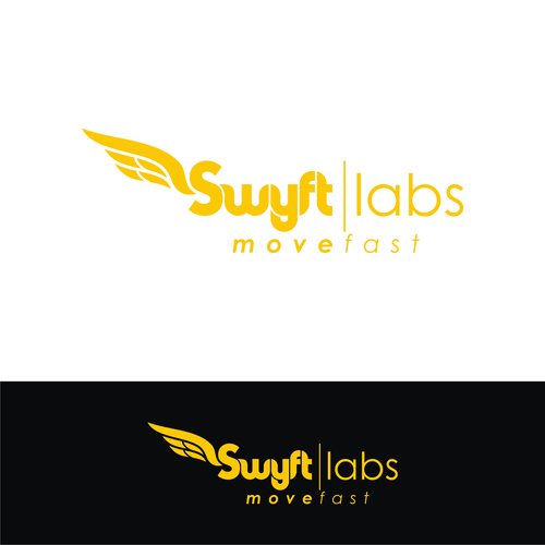 Wing logo with the title 'SWYFT LABS LOGO'