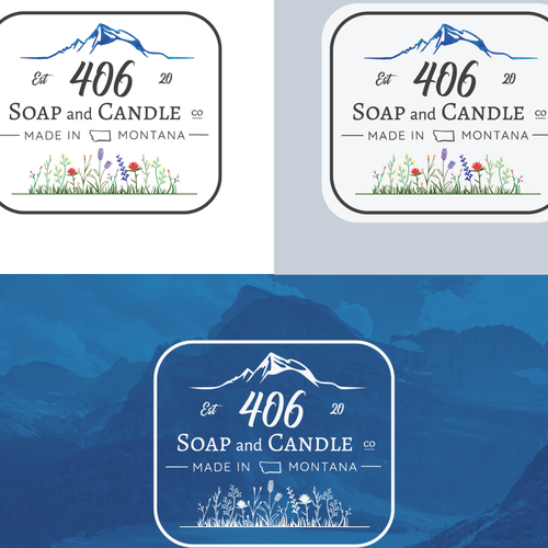 Wilderness logo with the title 'Soap & Candle logo '