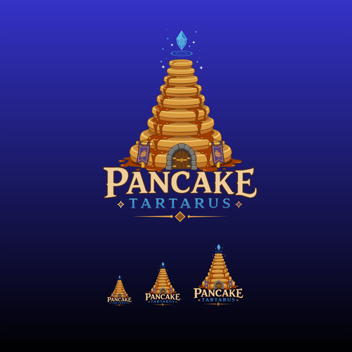 Pancake design with the title 'Game studio logo'
