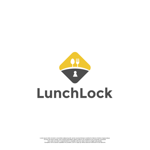 Lock logo with the title 'The world's first (and coolest) lockable lunchbox'