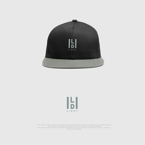 Black and gray logo with the title 'HLD light'
