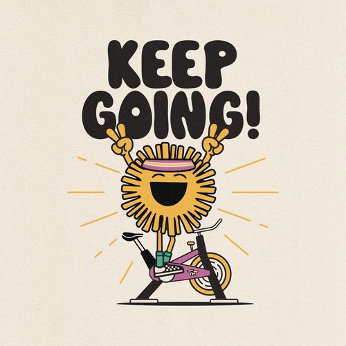 Happy t-shirt with the title 'Illustration using the clients logo.'