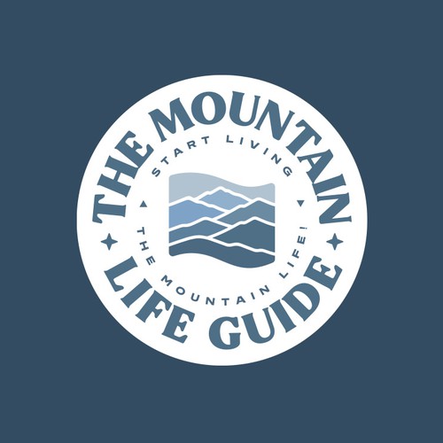 Fir tree logo with the title 'Mountain Logo'