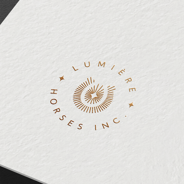 Horse design with the title 'Lumiere Horses Logo'