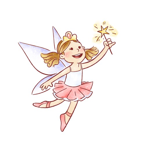 Children's book artwork with the title 'Beautiful Princess'