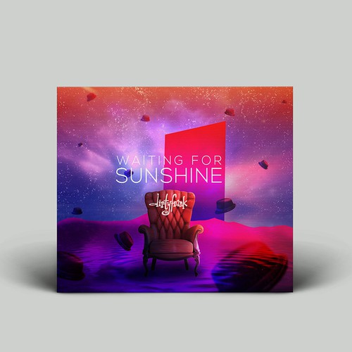 CD design with the title 'Waiting for sunshine Cd cover design'