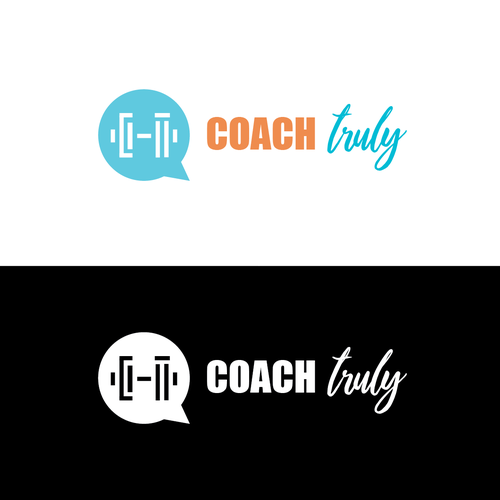 Personal training logo with the title 'Logo design for a personal trainder giving virtual feedback.'