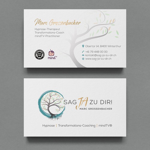 Letterpress design with the title 'Business Card Design With letterpress spot'