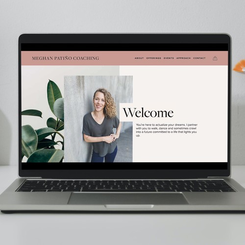 Life coaching design with the title 'Meghan Patino Coaching'