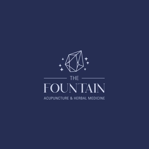 Crystals logo with the title 'Spritiual Acupuncture Clinic'